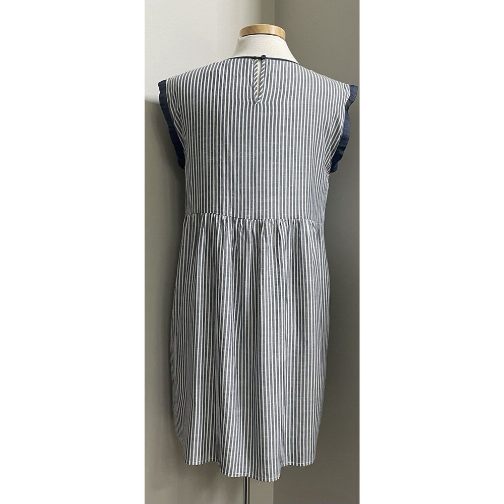 NWT's Andree by Unit Dress Boho Floral Embroidered Stripes Size MD Relaxed Fit - Picture 8 of 11